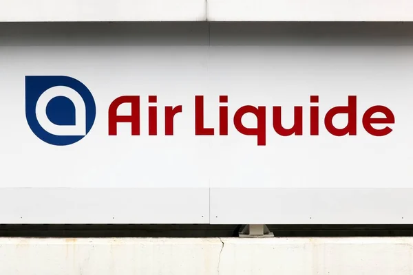 Sassenage França Junho 2017 Logotipo Air Liquide Uma Parede Air — Fotografia de Stock