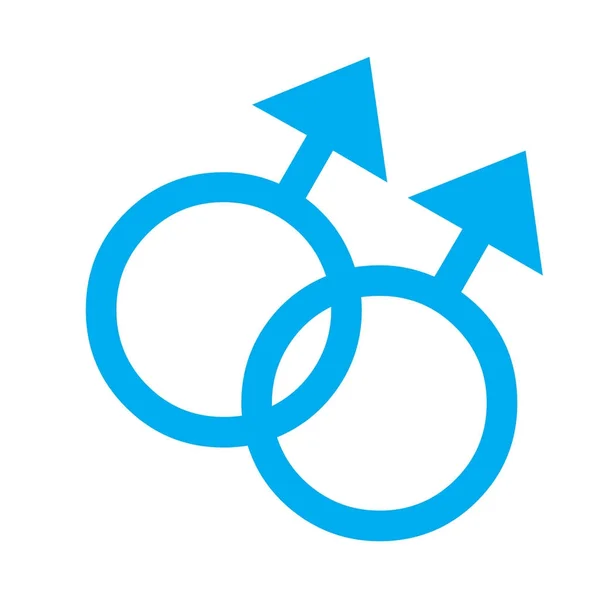 Símbolo Género Duas Relações Masculinas — Fotografia de Stock