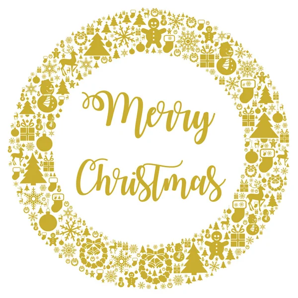 Merry Christmas illustration with a white background