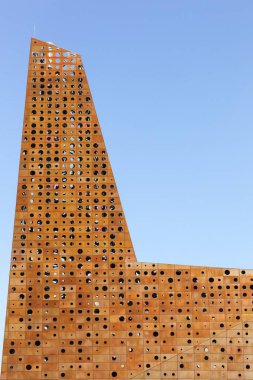 Roskilde, Danimarka - 10 Eylül 2017: santral istasyonu ve yakma Roskilde, Danimarka