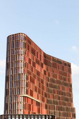 Kopenhag, Danimarka - 10 Eylül 2017: Kopenhag, Danimarka Maersk kulesi. Sağlık ve Tıp Bilimleri Fakültesi Maersk Kulesi olduğunu