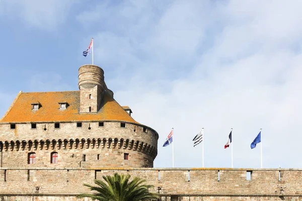 Saint Malo France October 2017 Castle Saint Malo Now Town — Stock Photo, Image