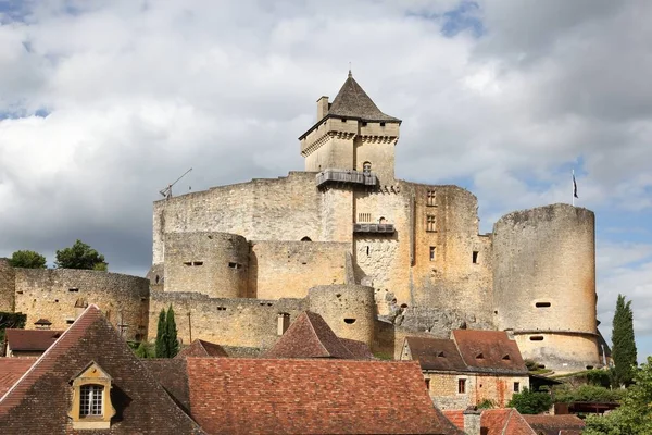 Κάστρο Της Castelnaud Dordogne Γαλλία — Φωτογραφία Αρχείου