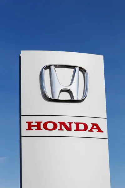 Horsens Danmark April 2018 Honda Logo Panel Honda Japanska Offentliga — Stockfoto