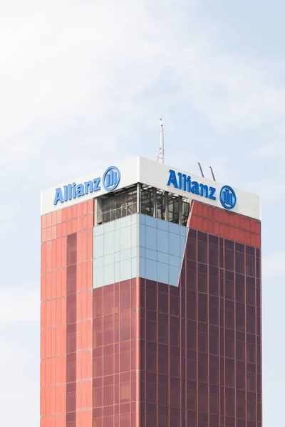 Барселона Іспанія Липня 2013 Року Allianz Офісної Будівлі Барселоні Allianz — стокове фото