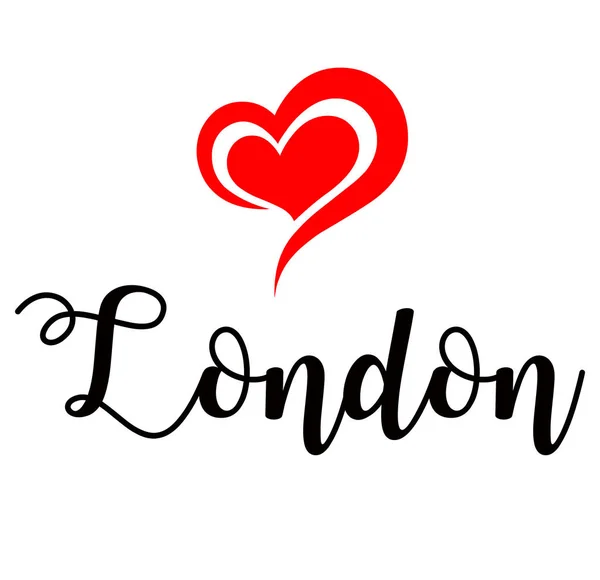 Liebe London Handschriftliche Illustration — Stockfoto