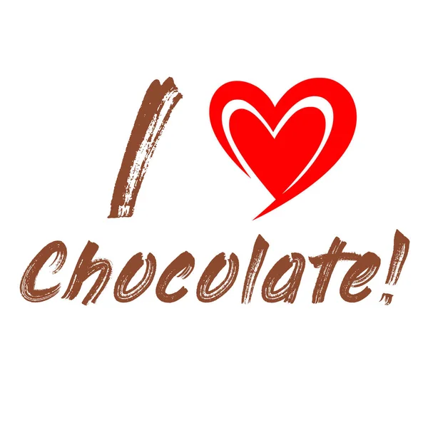 Love Chocolate Illustration — Stock Photo, Image