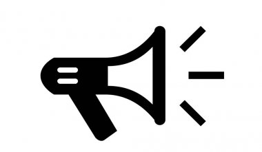 Megafon sembol simge tasarlamak