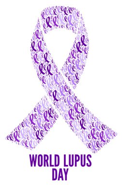 Dünya lupus gün illüstrasyon