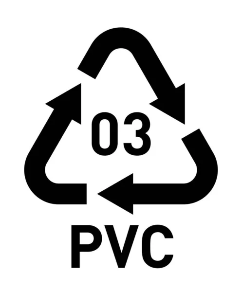 Pvc Resin Code Symbol — Stock Photo, Image