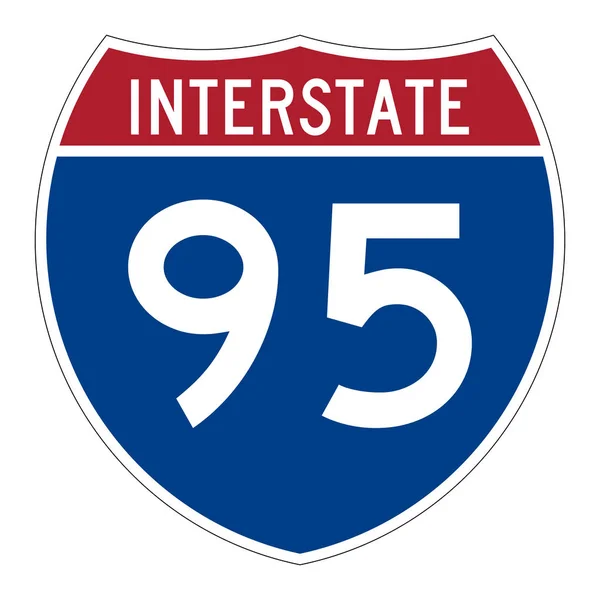 Interstate Highway Road Sign — Stock Photo, Image