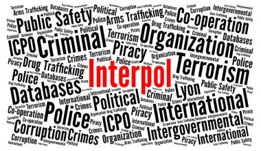 Interpol kelime bulutu kavramı 