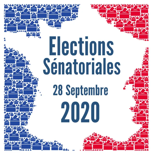 Eleição Senado Francês 2020 França — Fotografia de Stock