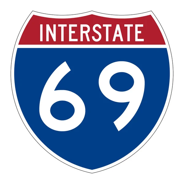 Interstate Highway Road Sign — Stock Photo, Image