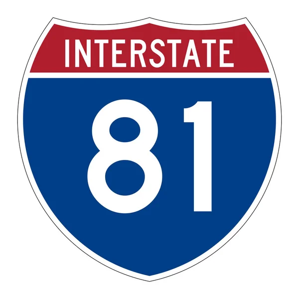 Interstate Highway Road Sign — Stock Photo, Image
