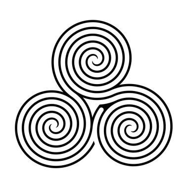 Triskelion sembolü illüstrasyonu