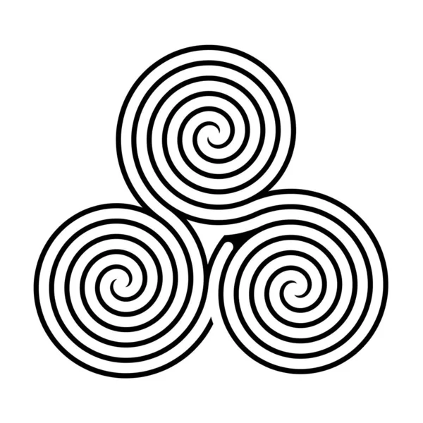 Ikona Symbolu Triskelion — Stock fotografie