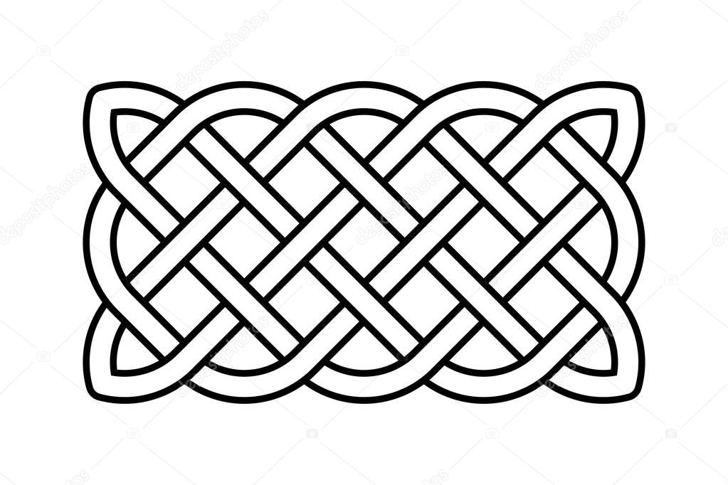 Celtic rectangular knot illustration