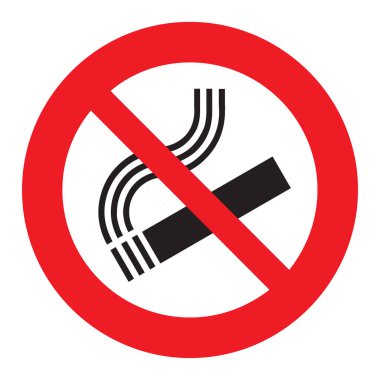 No smoking sign illustration clipart