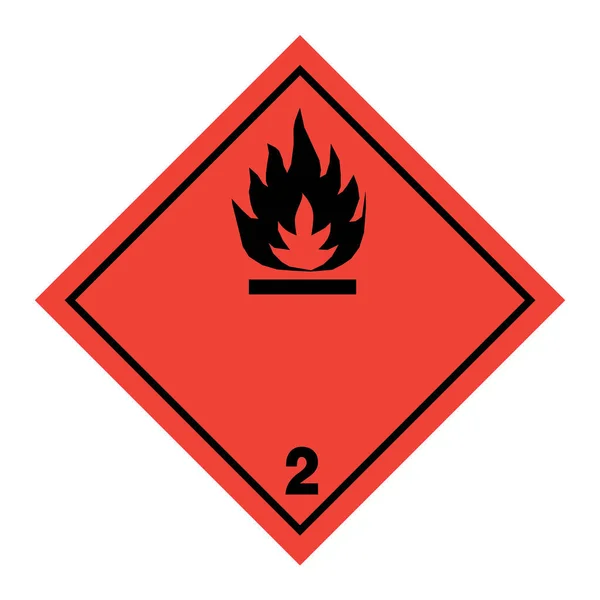 Adr Pictogram Flammable Gases — Stock Photo, Image