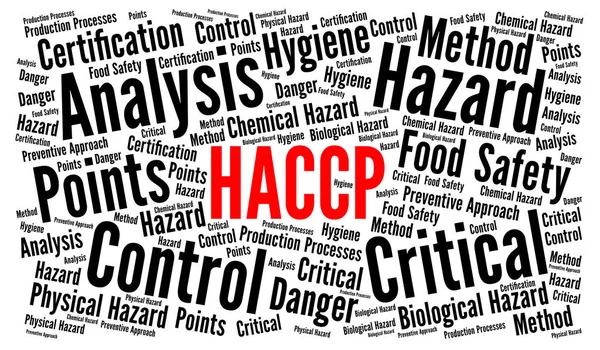 Haccp Word Cloud Konceptet — Stockfoto