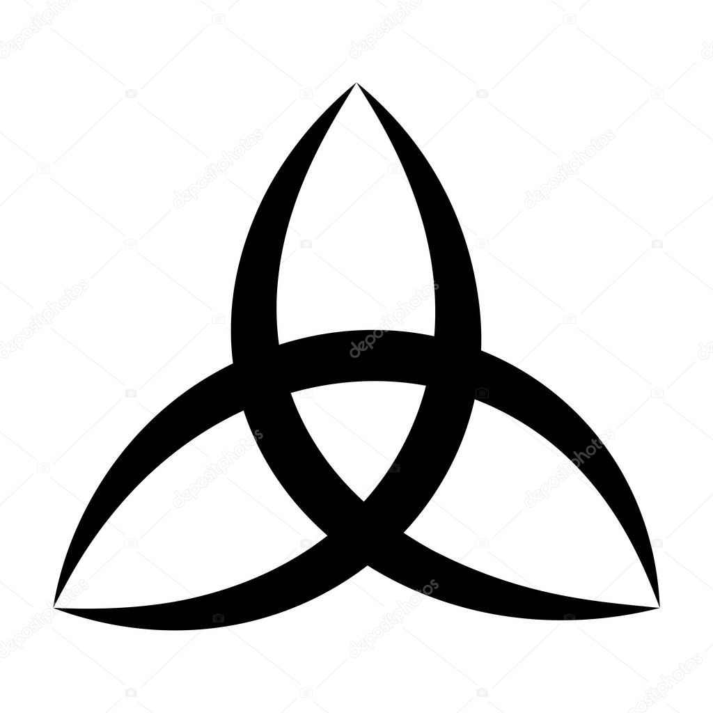Celtic symbol triangular design 