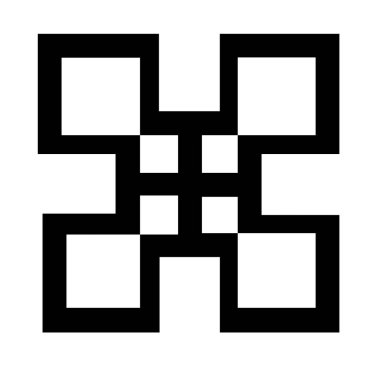 Adinkra nsaa mükemmelliğin sembolü.