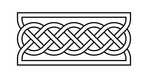 Celtic Rectangular Knot Illustration — Stock Photo, Image