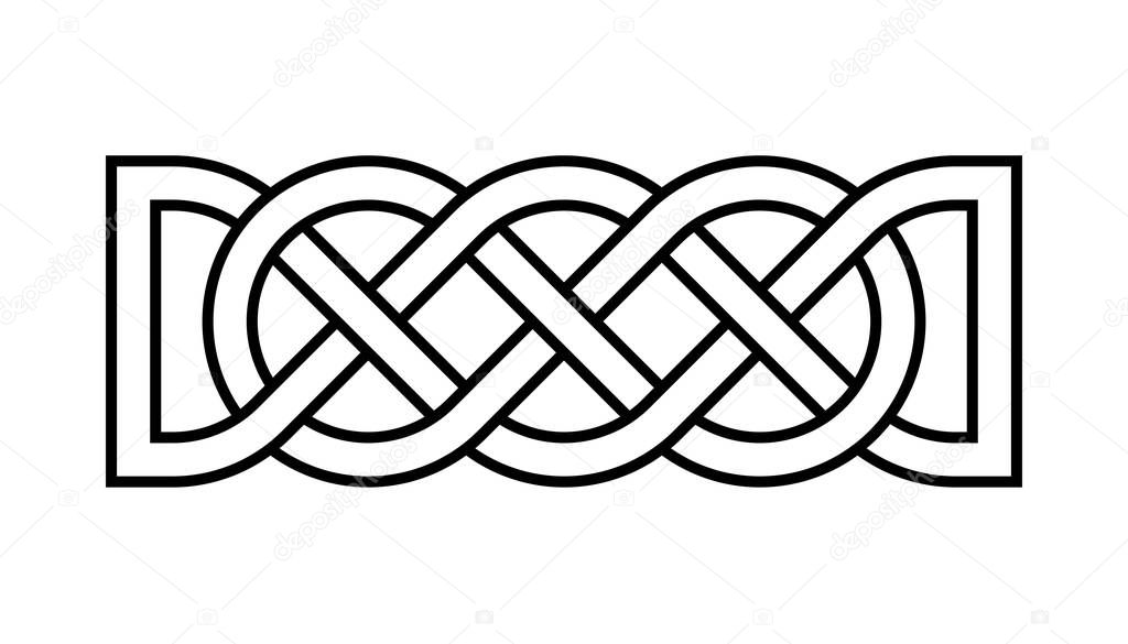 Celtic rectangular knot illustration