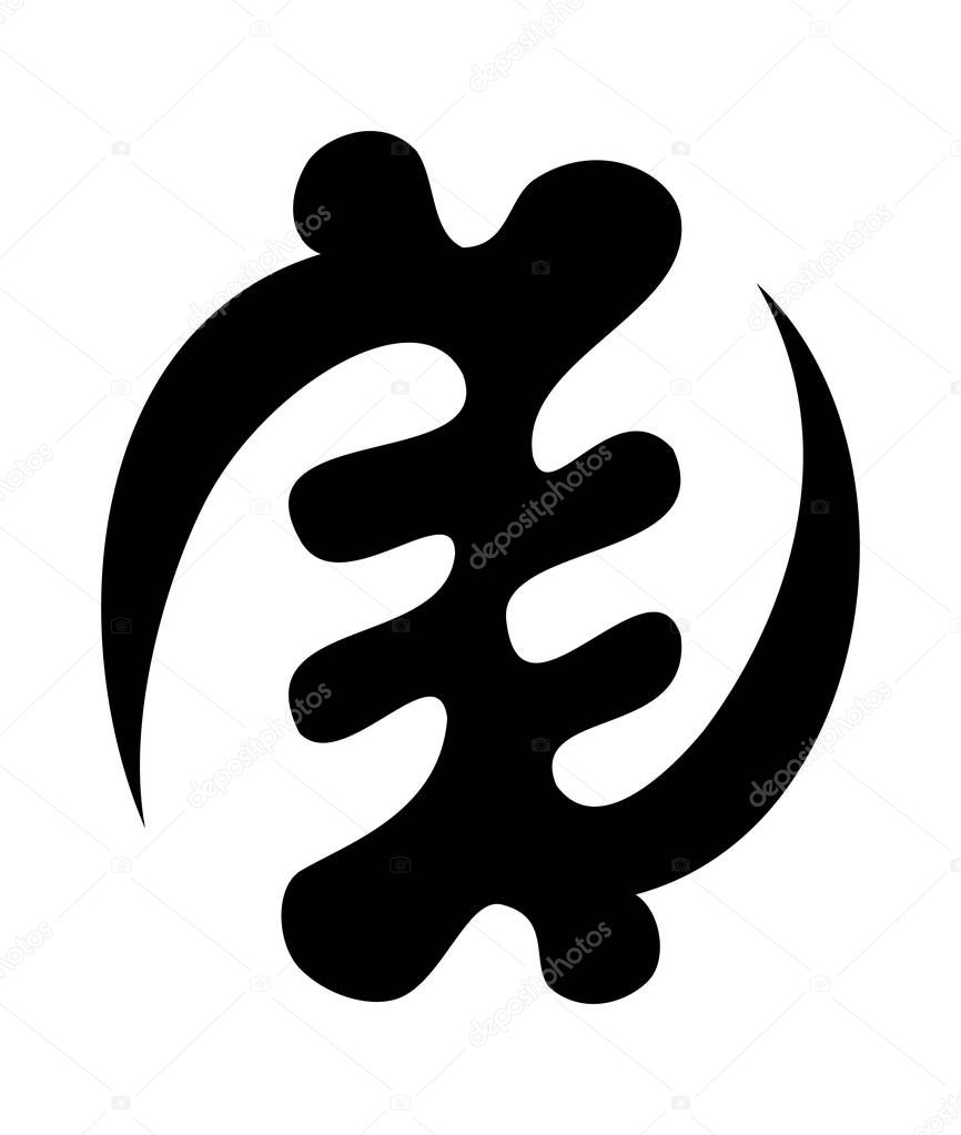 Adinkra gye nyame symbol of the omnipotence of God