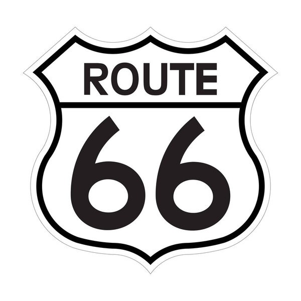 US route 66 sign