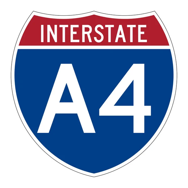 Interstate Highway Alaska Road Sign — Stock Photo, Image