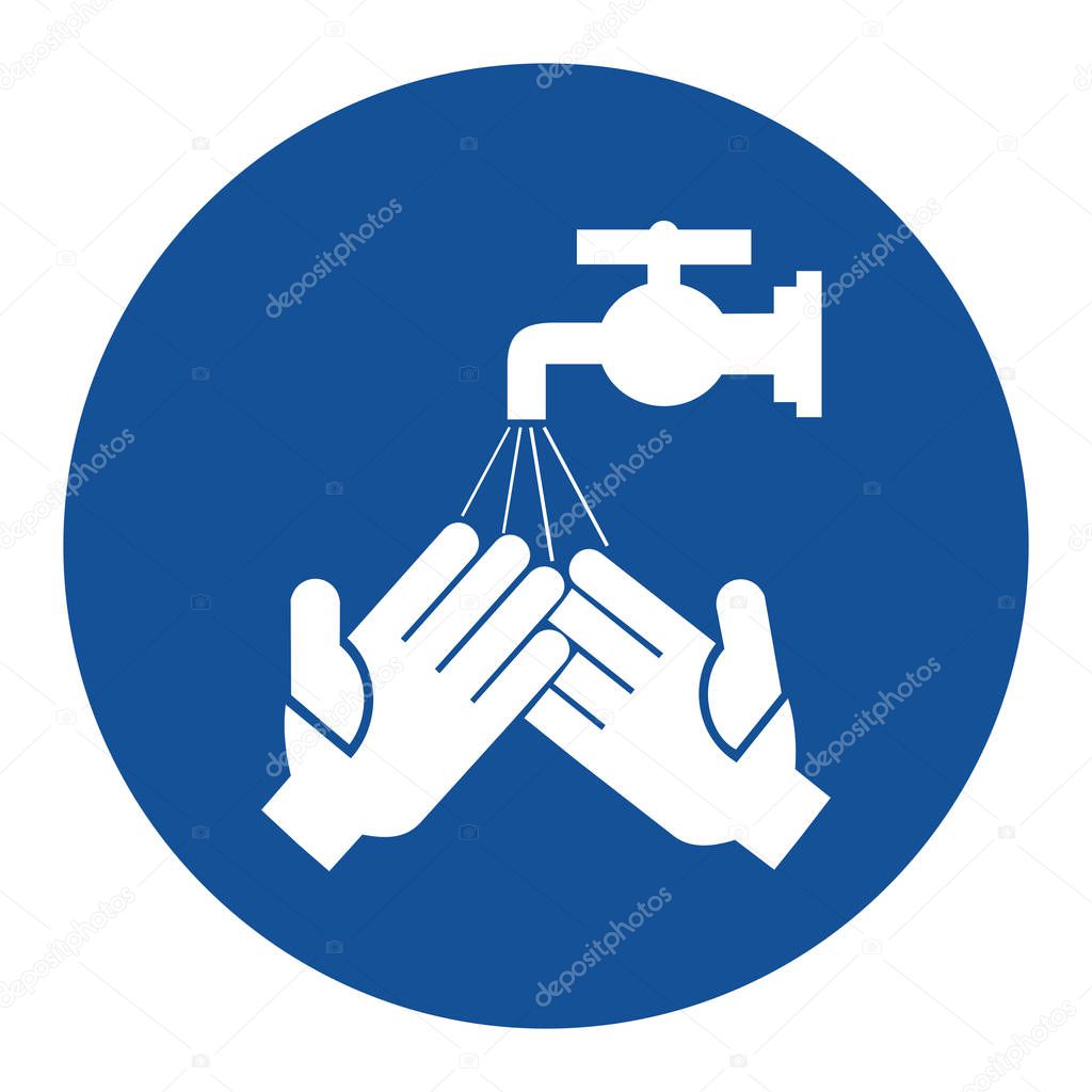 Mandatory wash your hands sign