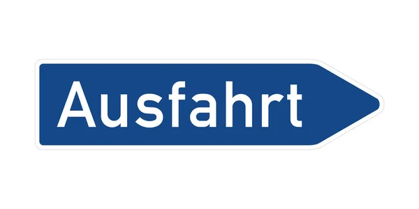 Deutsches Autobahnschild Deutschland — Stockfoto