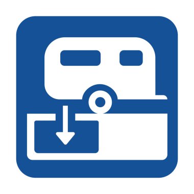 Karavan sembolü için damping İstasyonu