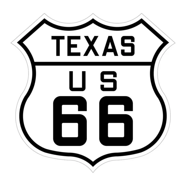 Señal Ruta Texas —  Fotos de Stock
