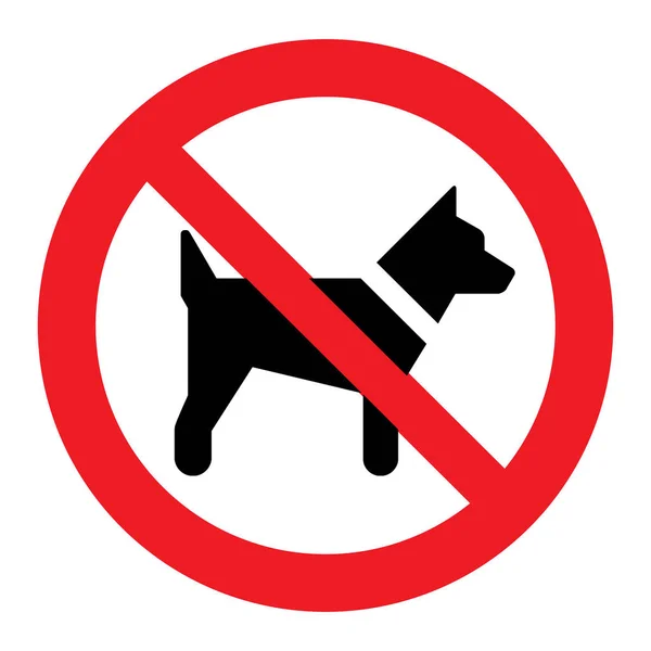 Žádný Pes Není Povolen Znak — Stock fotografie