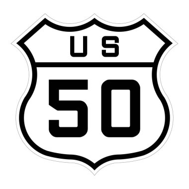 50 numaralı yol işareti.