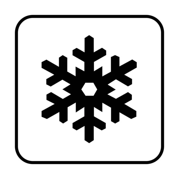 Snowflake Symbol Icon Illustration — Stock Photo, Image