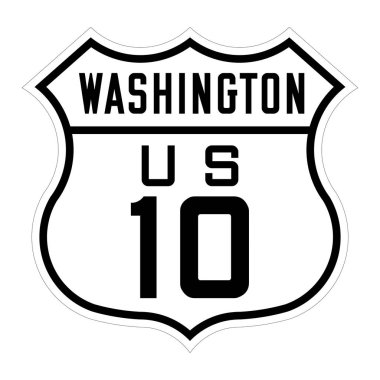 Washington 10 numaralı yol işareti.