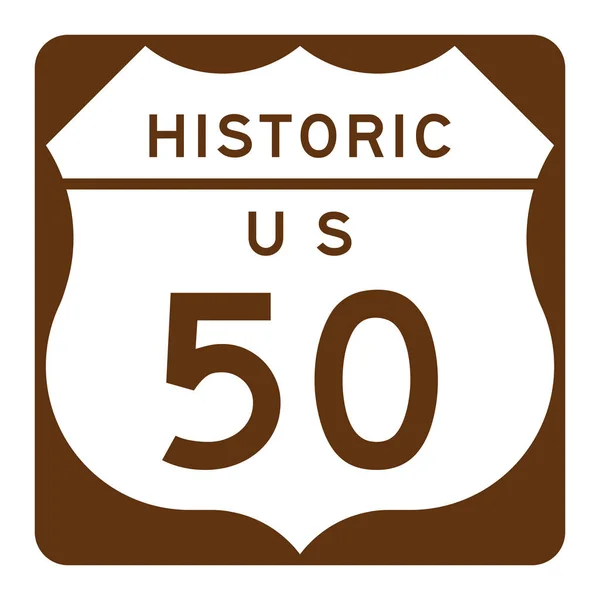 Historic Route Sign — Stock fotografie