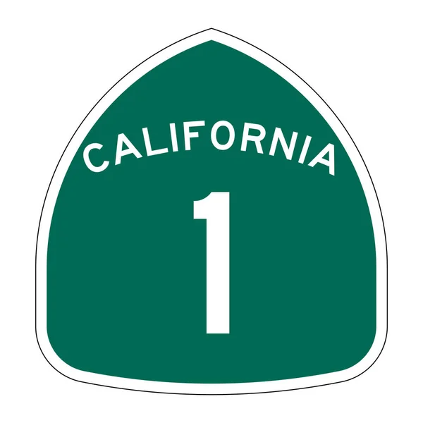 Καλιφόρνια Κράτος Διαδρομή Σημάδι — Φωτογραφία Αρχείου