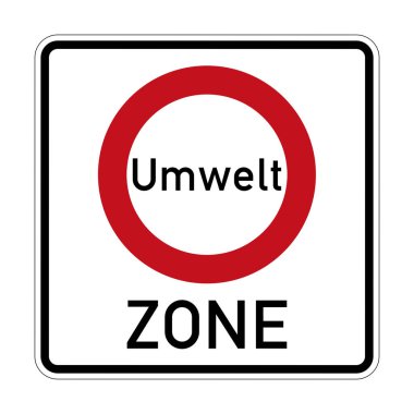 Almanya 'da Çevre Bölgesi Yol İşareti