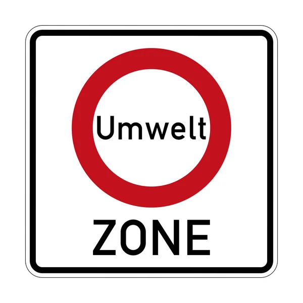 Umweltzonen Verkehrszeichen Deutschland — Stockfoto