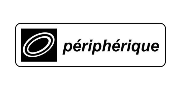 Ring Road Sign France Called Peripherique French Language — Stock fotografie