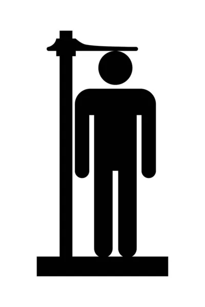 Height Measurement Symbol Icon — Stock Photo, Image