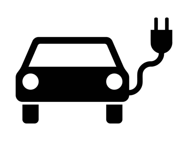 Значок Символу Електричного Автомобіля — стокове фото