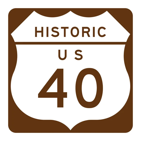Signo Histórico Ruta —  Fotos de Stock