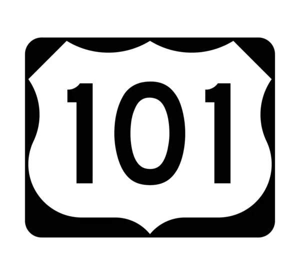 Nas Droga 101 Znak — Zdjęcie stockowe