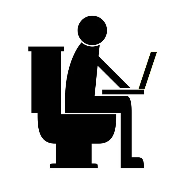 Legrační Symbol Toalety Ikona Ilustrace — Stock fotografie